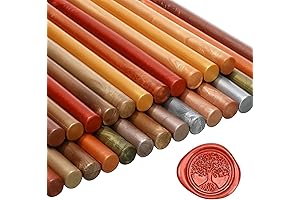 Nuanchu 26 Pieces Sealing Wax Sticks Glue Gun for Wax Seal Stamp,...