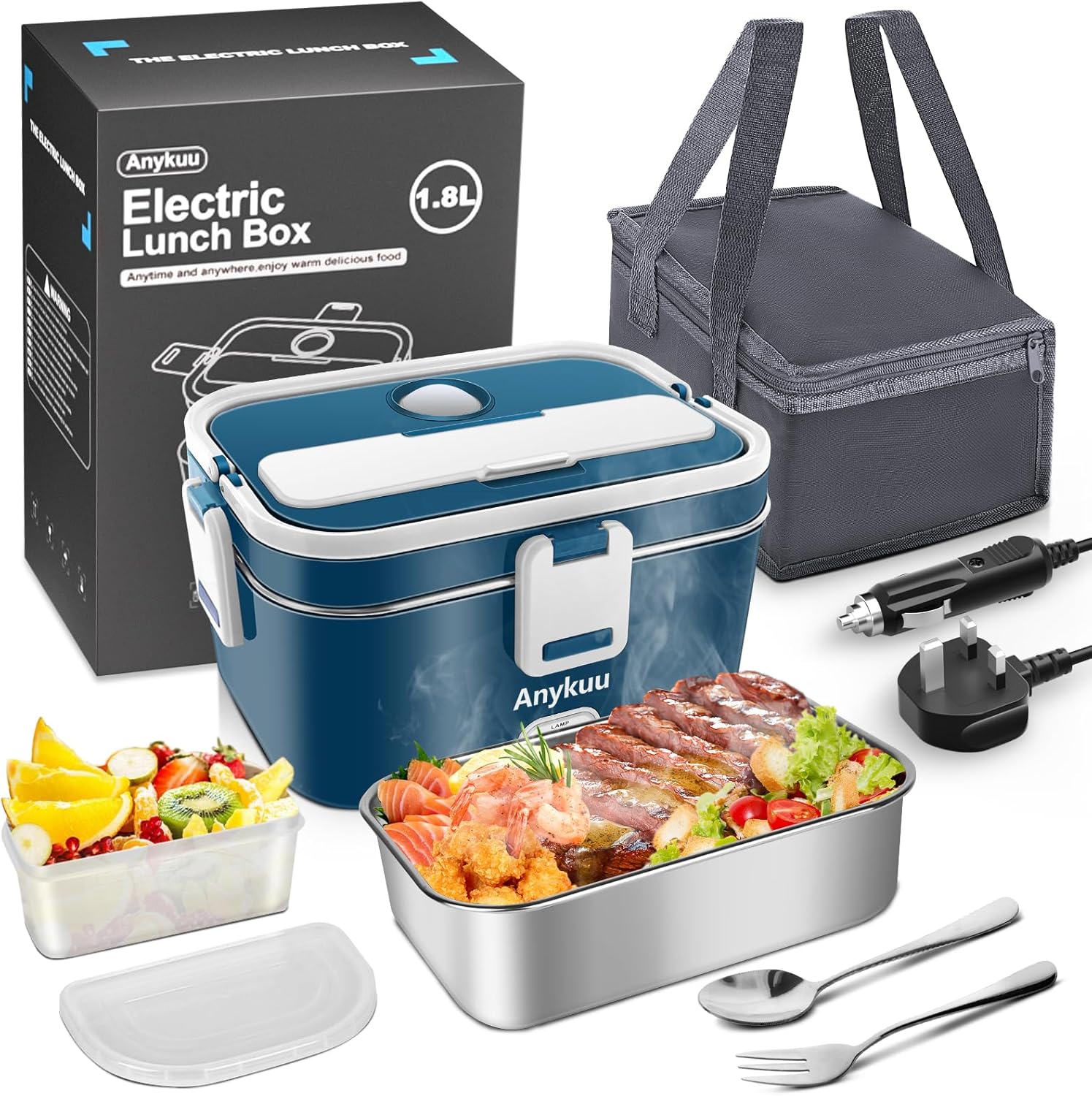Electric Lunch Box - 3-in-1 Portable Food Heater