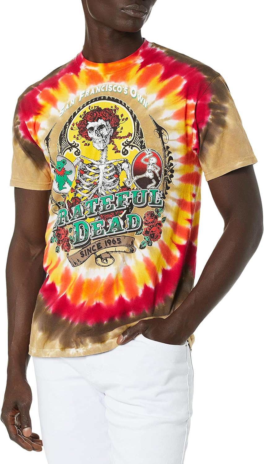 Liquid Blue Men's Grateful Dead-Bay Area Beloved T-Shirt