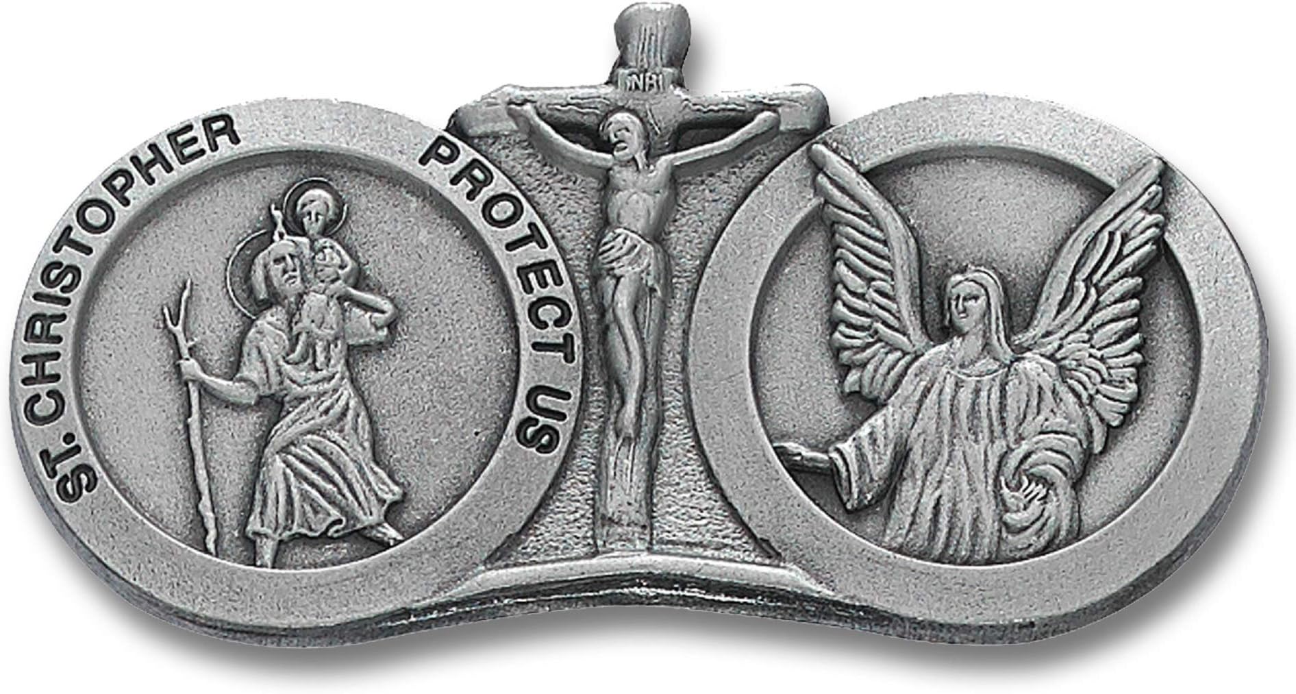 St. Christopher Guardian Angel Daughter Visor Clip Automotive