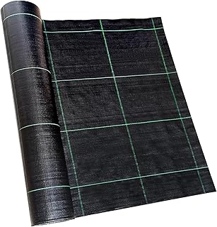 6ft x 300ft Landscape Fabric -Heavy Duty Weed Barrier Fabric for Landscaping, Weed Blocker Cloth,Geotextile Fabric for Garden, Driveway & Ground Cover, Garden Weed Mats,Grid Design