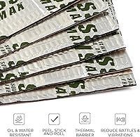 Vista 7 de Siless Max 120 mil (3mm) 1.83 m² Alfombrilla de amortiguación de sonido para automóvil - Aislante de sonido automotriz de butilo
