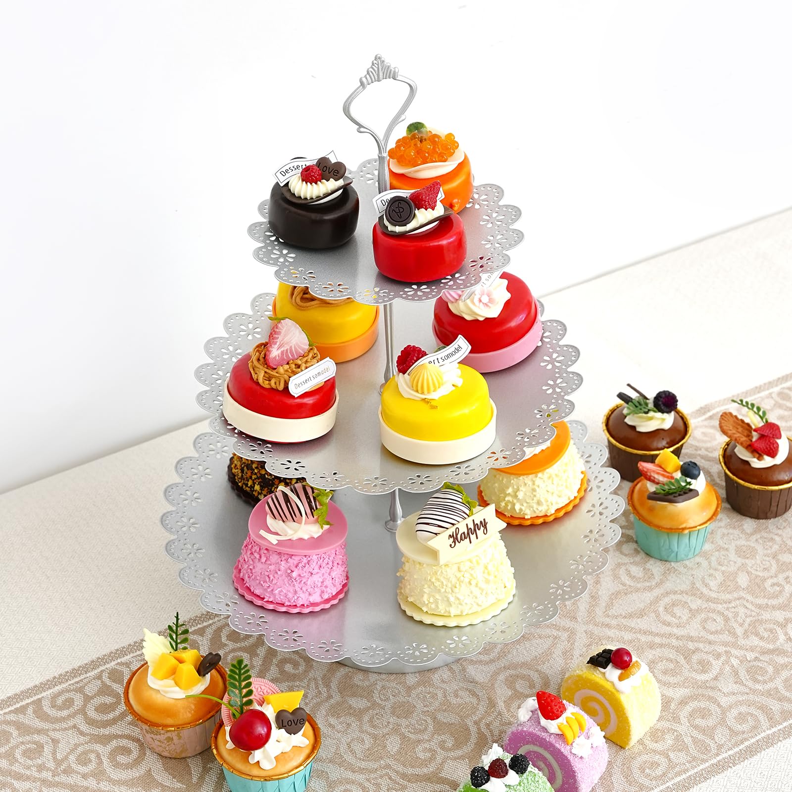 APOUDM Cake Stand Set, Acrylic Dessert Table Display Set