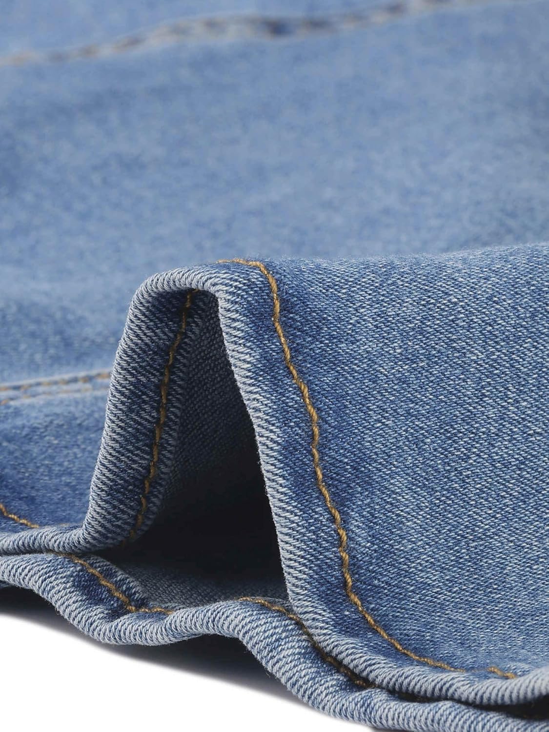 Allegra K Denim Skirt for Women's Washed High Waisted Fishtail Midi Jean Skirts - Image 5