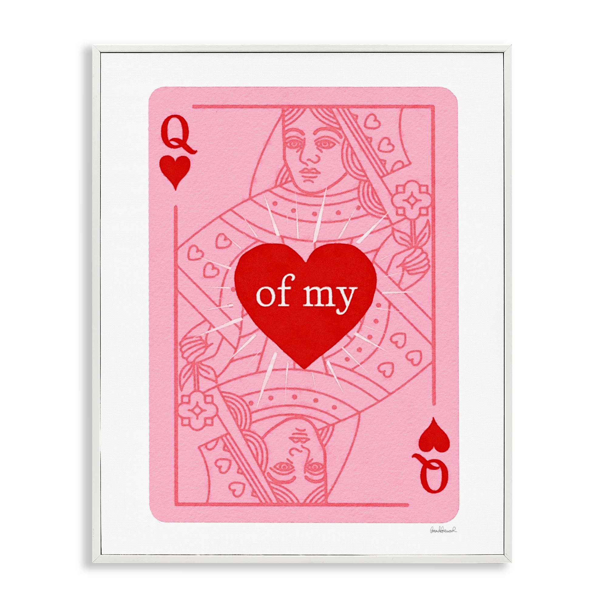 Tableau Giclée encadrée Queen Of My Heart Amanda Greenwood 20x16 design élégant