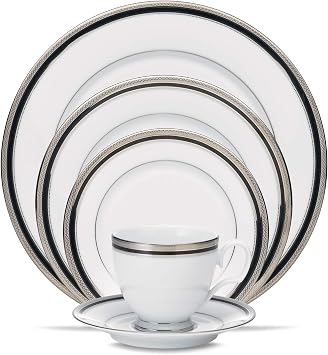 Noritake Austin Platinum 5-Piece Place Setting