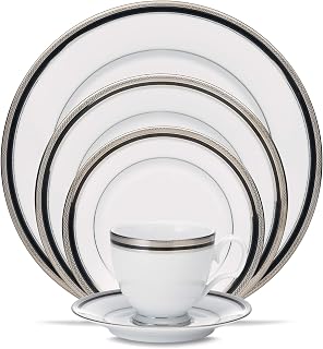 Noritake Austin Platinum 5-Piece Place Setting