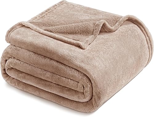 Exclusivo Mezcla - Manta de felpa y franela aterciopelada para cama (tamaño grande), en varios tamaños y colores