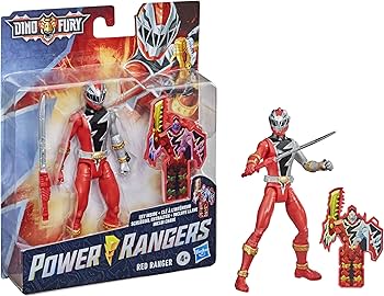Power Rangers Dino Fury Red Ranger 6-Inch Action Figure Toy