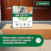 Vista 7 de Tratamiento y prevención de pulgas recomendado por veterinarios para gatos pequeños Advantage II Gatos de 5 a 9 libras. Suministro para 2 meses