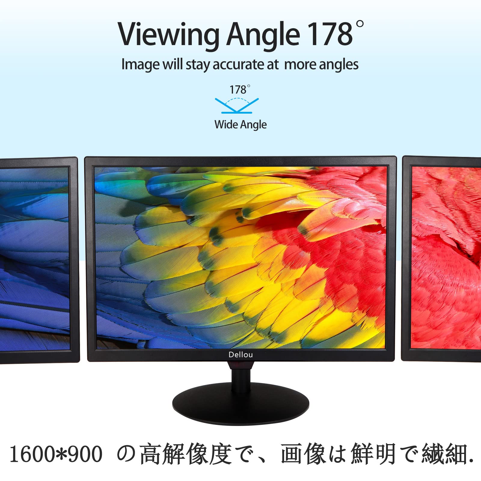 Amazon.co.jp: 20インチ タッチスクリーン 監視カメラモニター CCTV