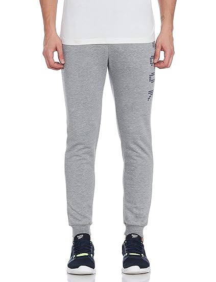 Men's Regular Track Pants (509AP-LT.Grey Melange_LT.Grey 38)