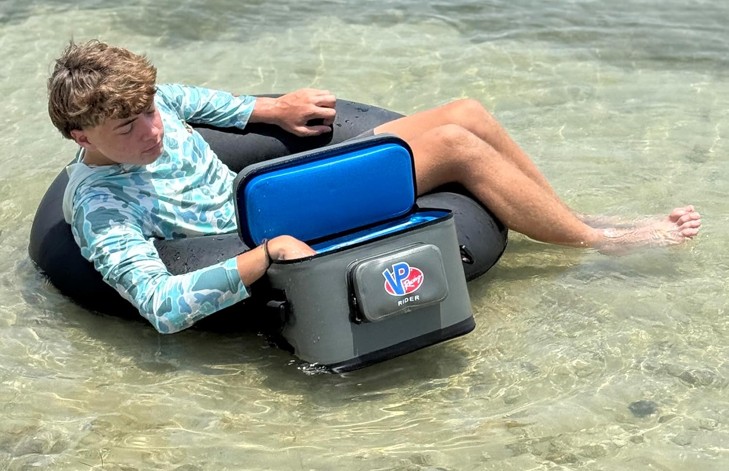 RC102 Rider Coolers PWC Jet Ski 10 cans Cooler Fits Personal Watercraft, Paddle Boards, Kayaks and Inner Tubes Single Cooler