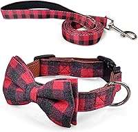 Vista 12 de FURRYFECTION Juego de collar y correa reflectante para perro con hebilla de liberación rápida, acolchado con neopreno, collar de nailon ajustable