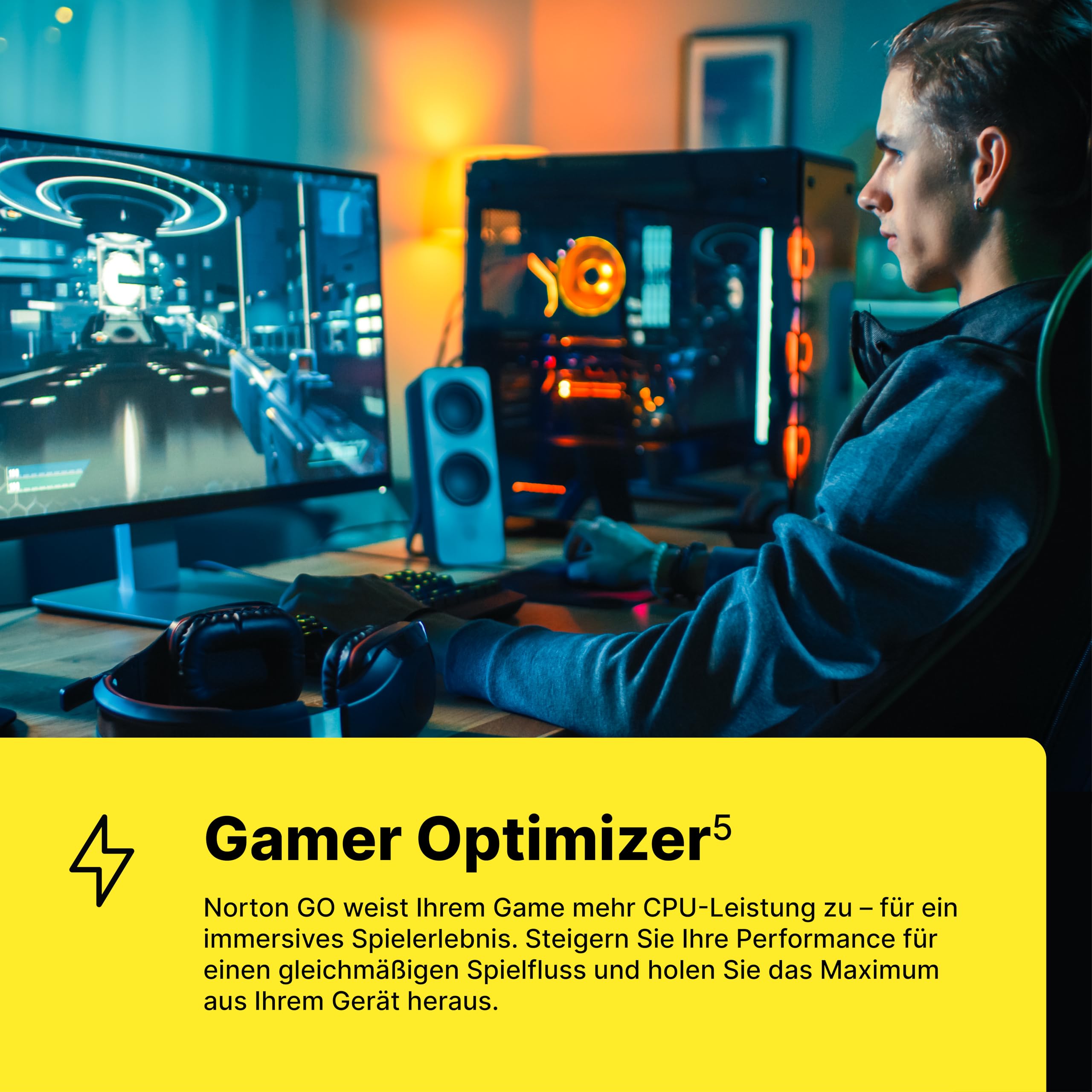 Adobe Creative Cloud Pro | Student & Teacher + Norton 360 for Gamers 2026 | 3 Geräte | 1-Jahres Abonnement mit automatischer Verlängerung | Aktivierungscode per Email