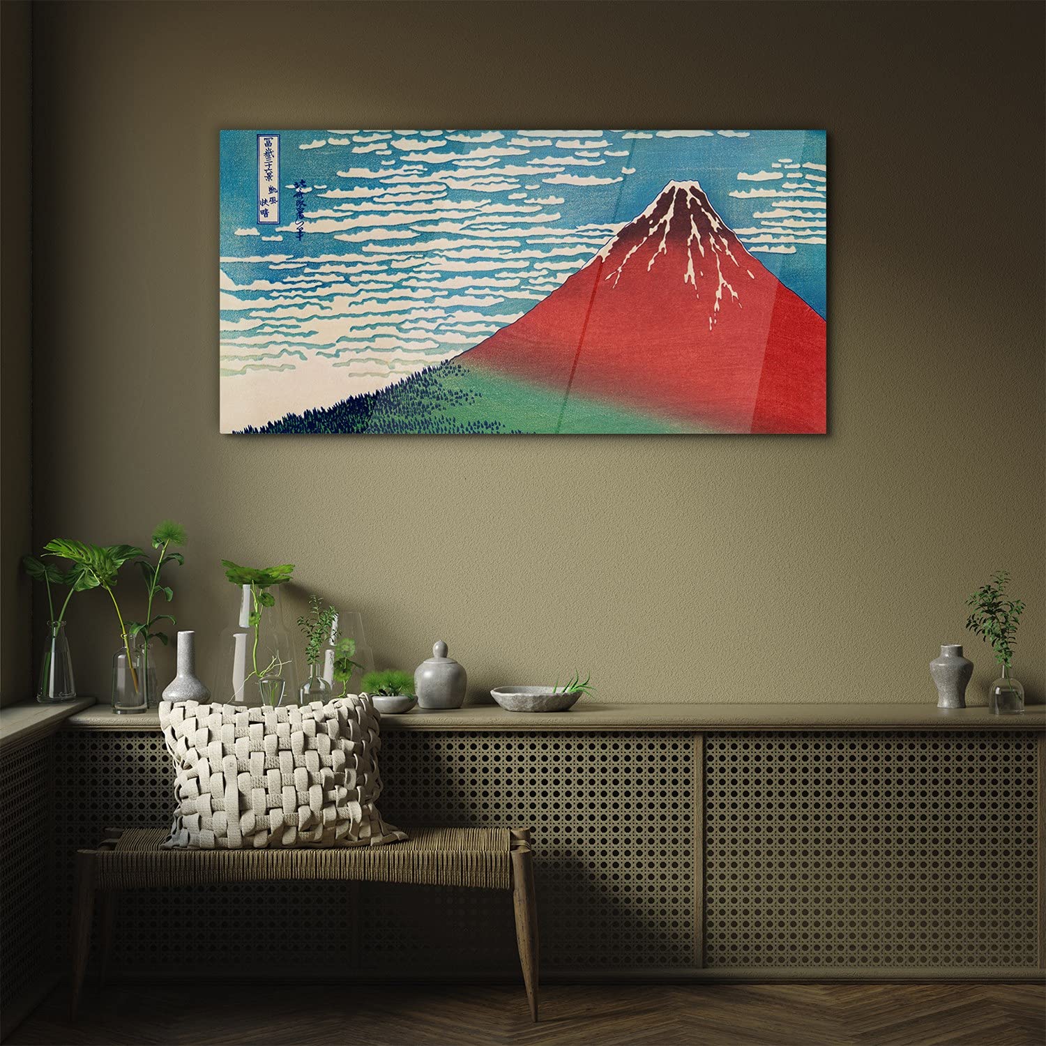 Coloray Pintura Vidrio Acrílico Cocina 100x50cm Mural Cuadro De Pared De Arte De Vidrio Acryl Sala De Estar - Cielo De Montaña