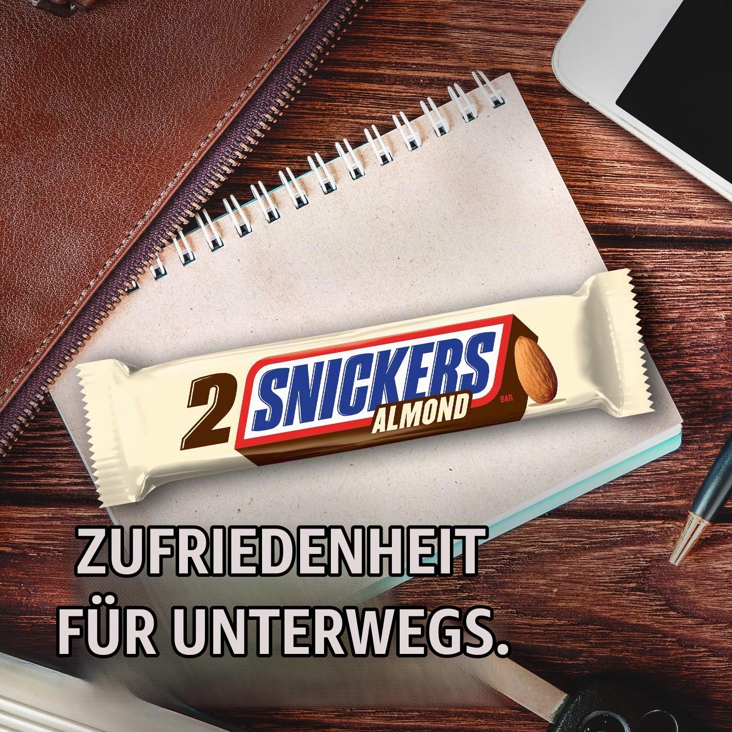 SNICKERS Almond Sharing Size Chocolate Candy Bars 3.23-Ounce Bar 24-Count Box