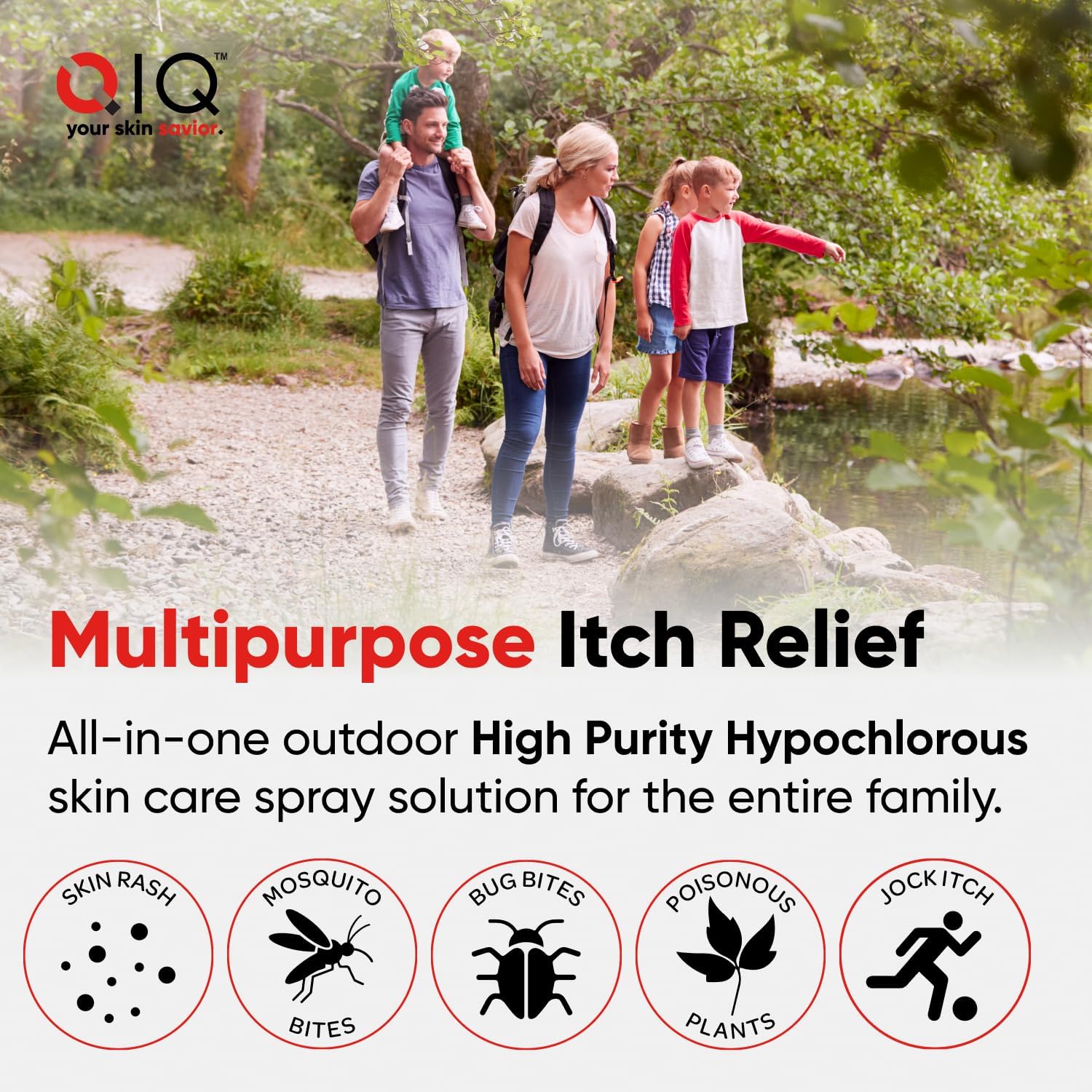 Itch Relief Spray – High Purity Hypochlorous Acid Spray, Fast Anti Itch Relief from Bug Bites, Rashes, Scrapes, Burns, and Helps Provide Relief from Eczema, Steroid & Alcohol-Free (3.4oz) - Image 2