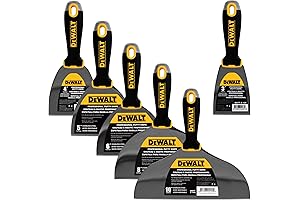 DEWALT Deluxe Stainless Steel Putty Knife Set: Optimal for Smooth Surface Applications