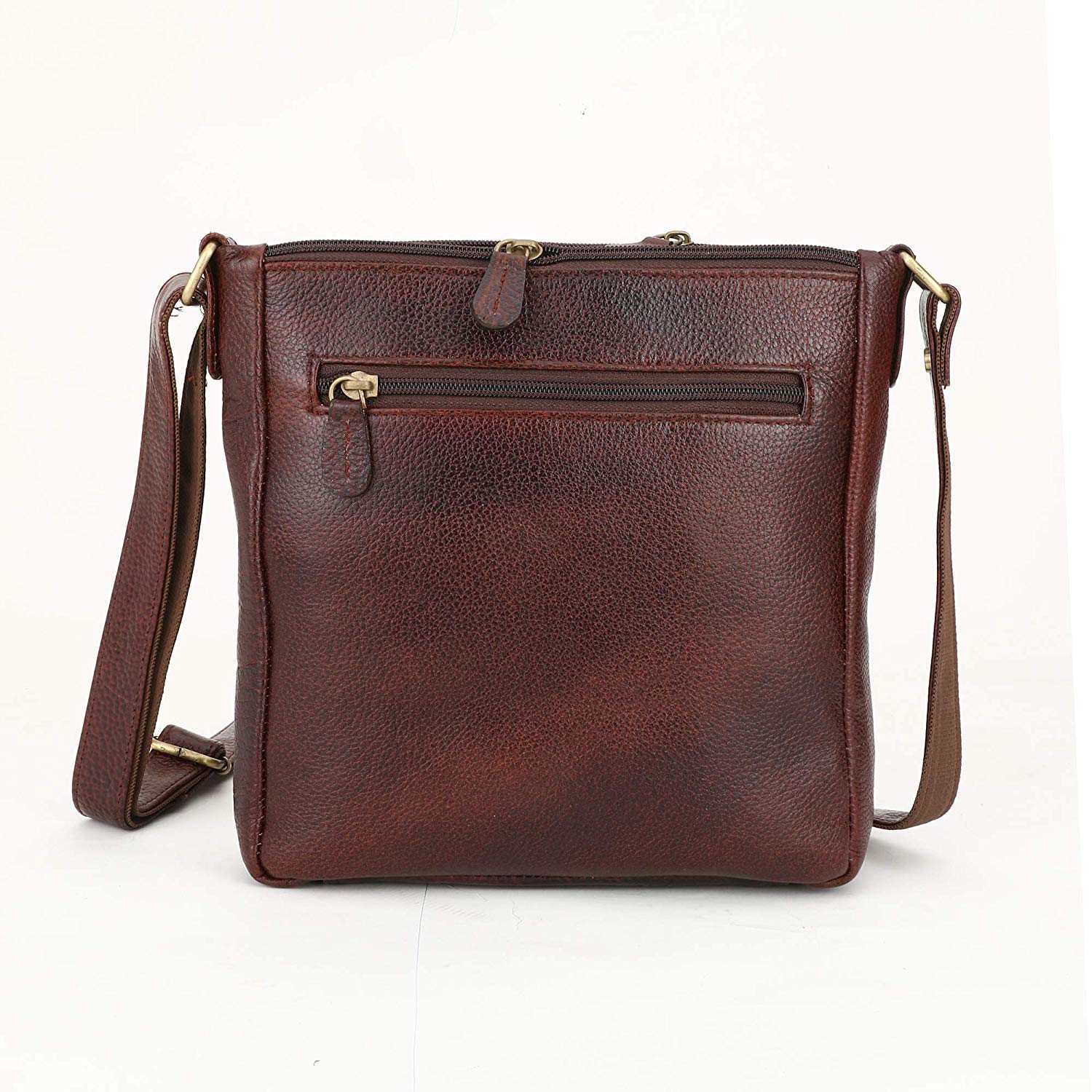 KULLI MODA Genuine Leather Crossbody Sling Bag For Women (Dark Brown) - Image 3 thumbnail