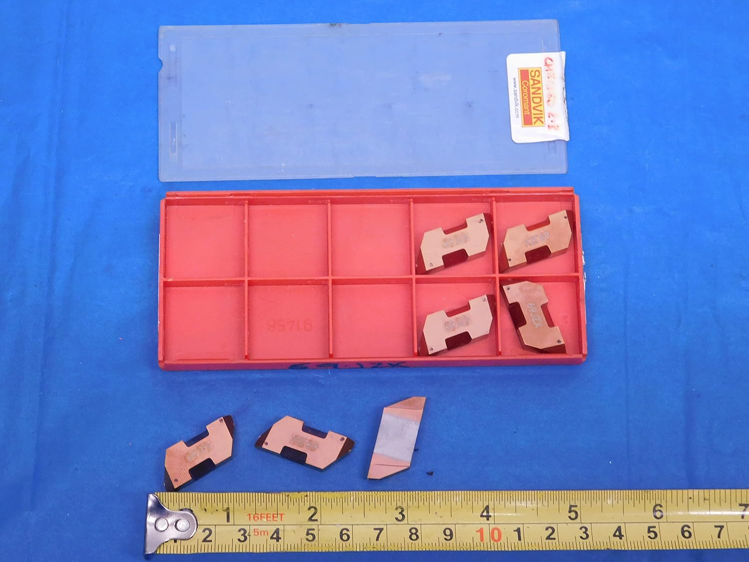 7PCS New SANDVIK 69JZX 1125 TiAlN Coated Carbide Threading Inserts 69 JZX - MS5162EY