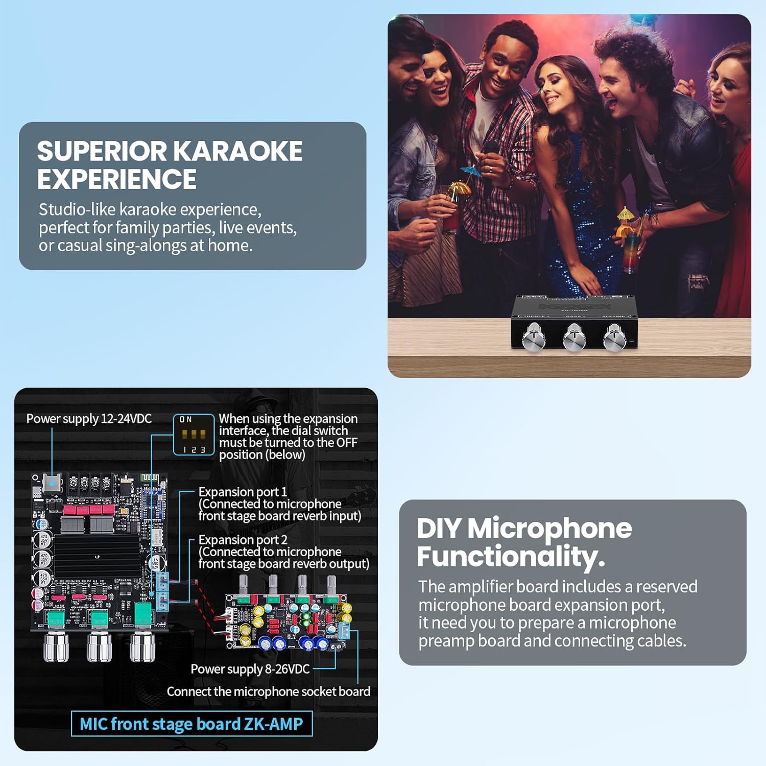 Diagram for DIY microphone functionality and connections