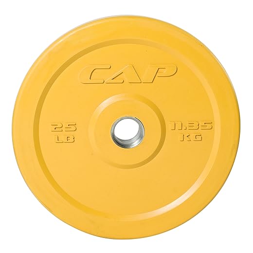 2. CAP Barbell Olympic 2-Inch Rubber Bumper Plate