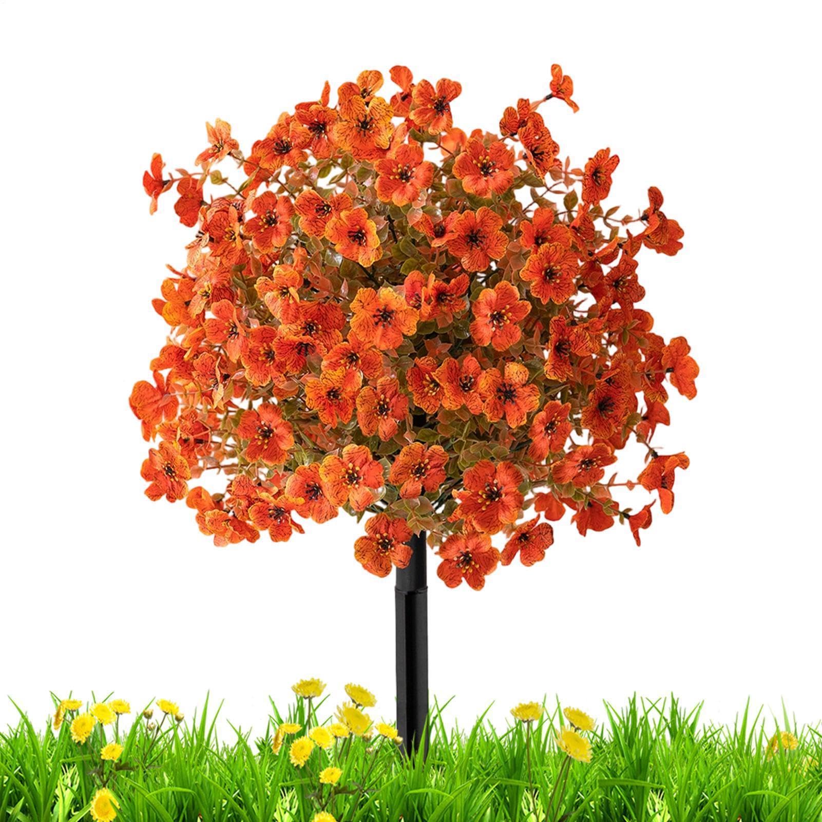 Fleurs artificielles pour l'extérieur : boule topiaire et arbustes ABS pour pot de fleurs