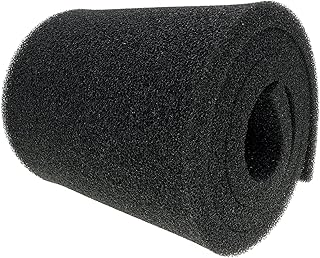 Wave Point Aquarium Filter Sponge, Biological and Mechanical Aquarium Filter Media Sponge Pad, Open Cell Foam Sheet Cut-to-Fit for Fish Tank Sump, Pre-Filter Sponge (12