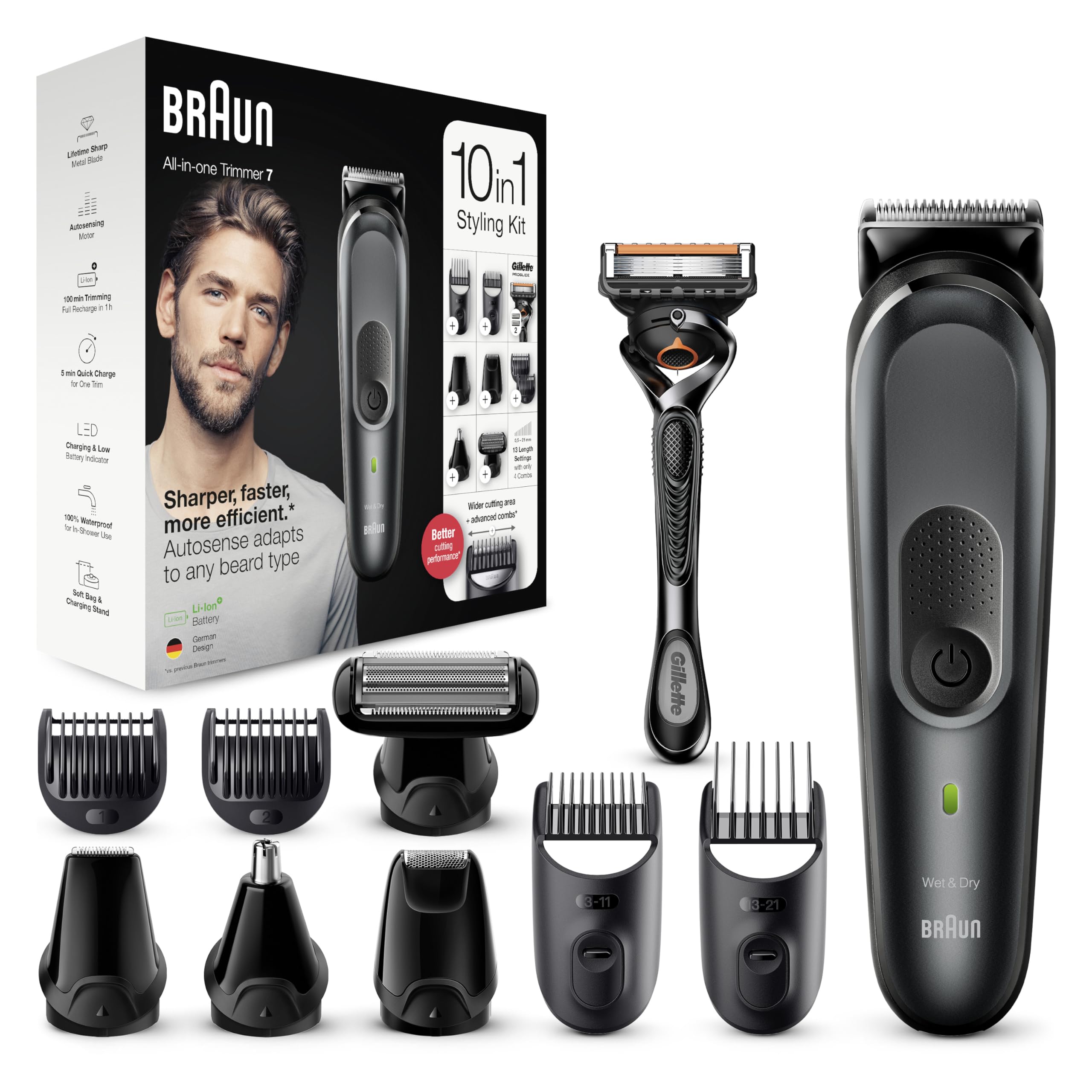 BRAUN MULTI MGK7321 BLK/SILV BOX CEEMEA