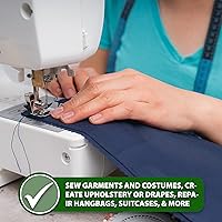 Vista 5 de Mandala Crafts - Hilo de nailon para coser piel, tapicería, jeans y tejido de pelo de alta resistencia