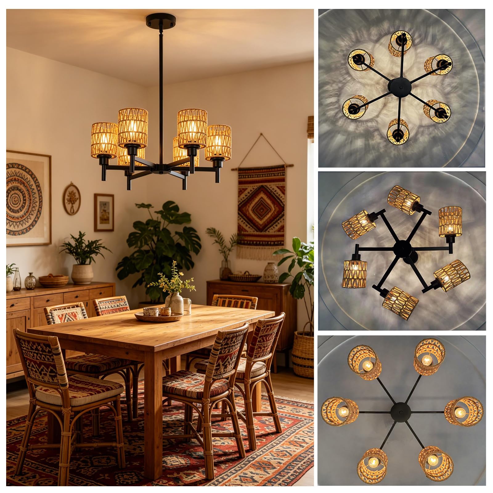 Lampe suspendue pour chambre restaurant ou café style rétro - 8