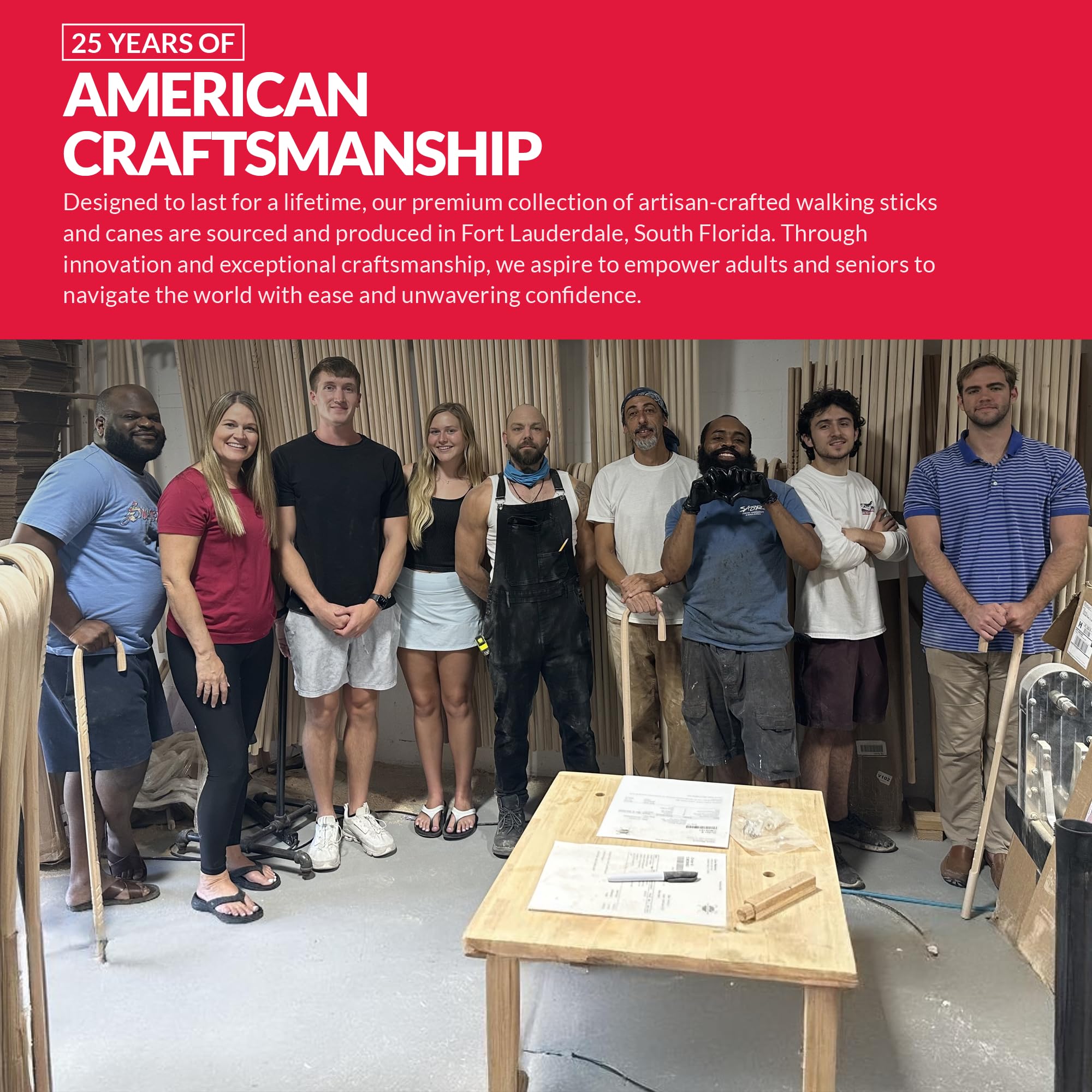 Cane Masters Persönlicher Schutz Gehstock aus Holz – Taktischer Selbstverteidigungsstock für Männer, Frauen und Senioren – handgefertigt in den USA mit amerikanischem Hickory