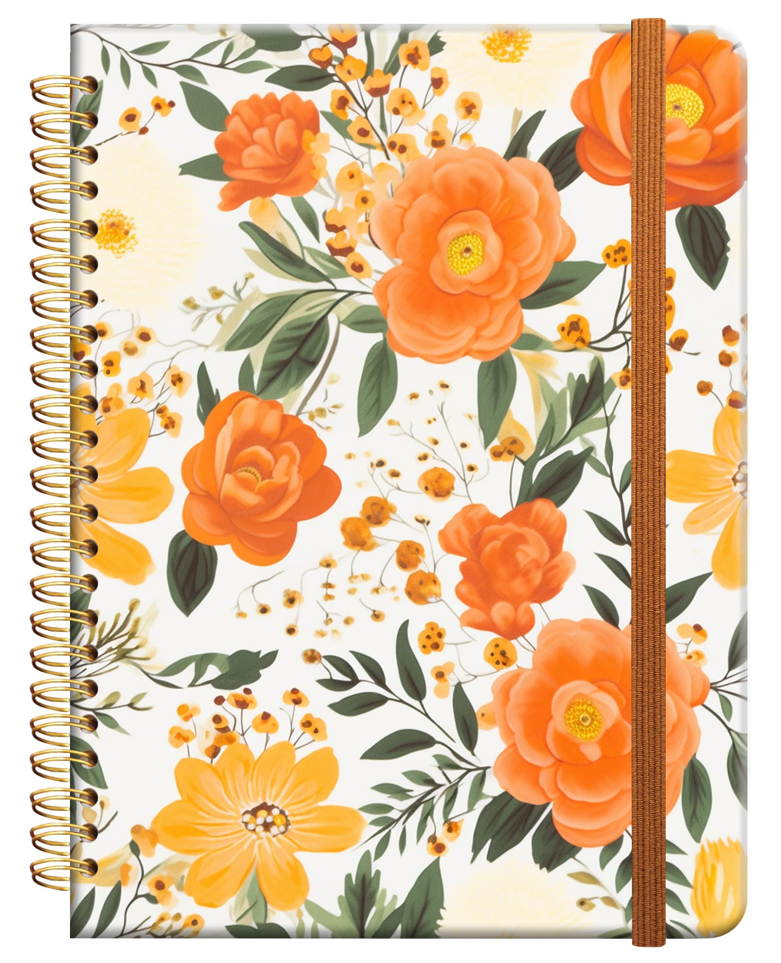 Carnet d'écriture à spirales de qualité supérieure avec couverture rigide format A5