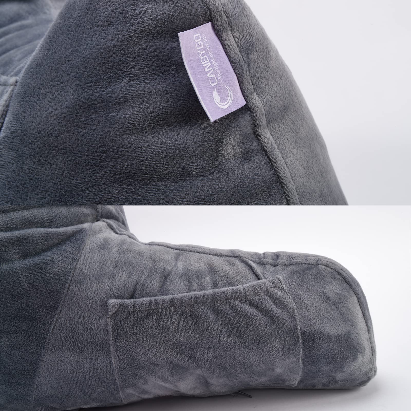 Cuscino schienale per sostenere la schiena mentre ci si rilassa / si gioca / si legge, cuscino per riposo letto-letto da lettura in memory foam a bassa rimbalzo con braccioli