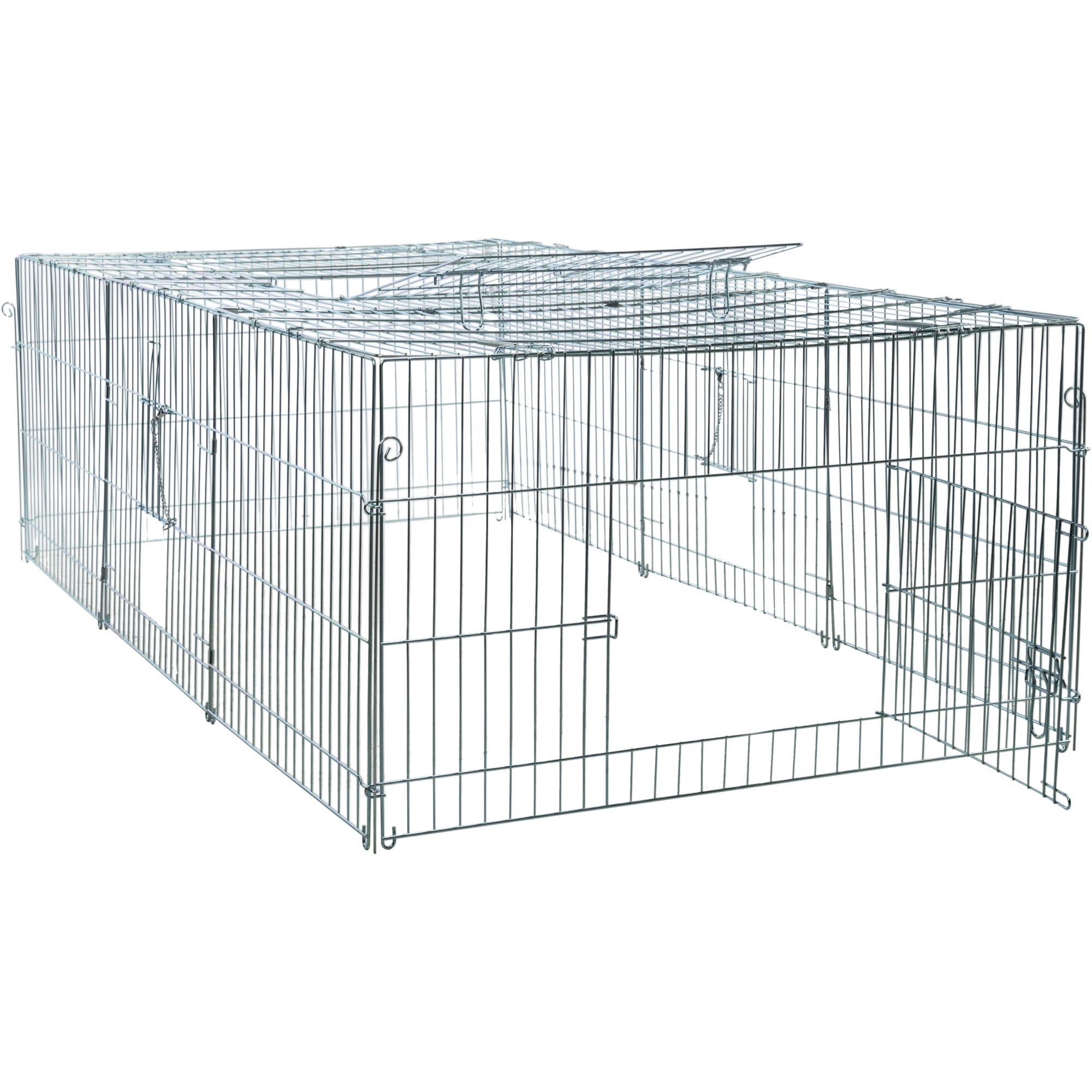 Trixie Natura Enclos avec Couverture Galvanisé pour Lapin, 216 × 65 × 116 cm