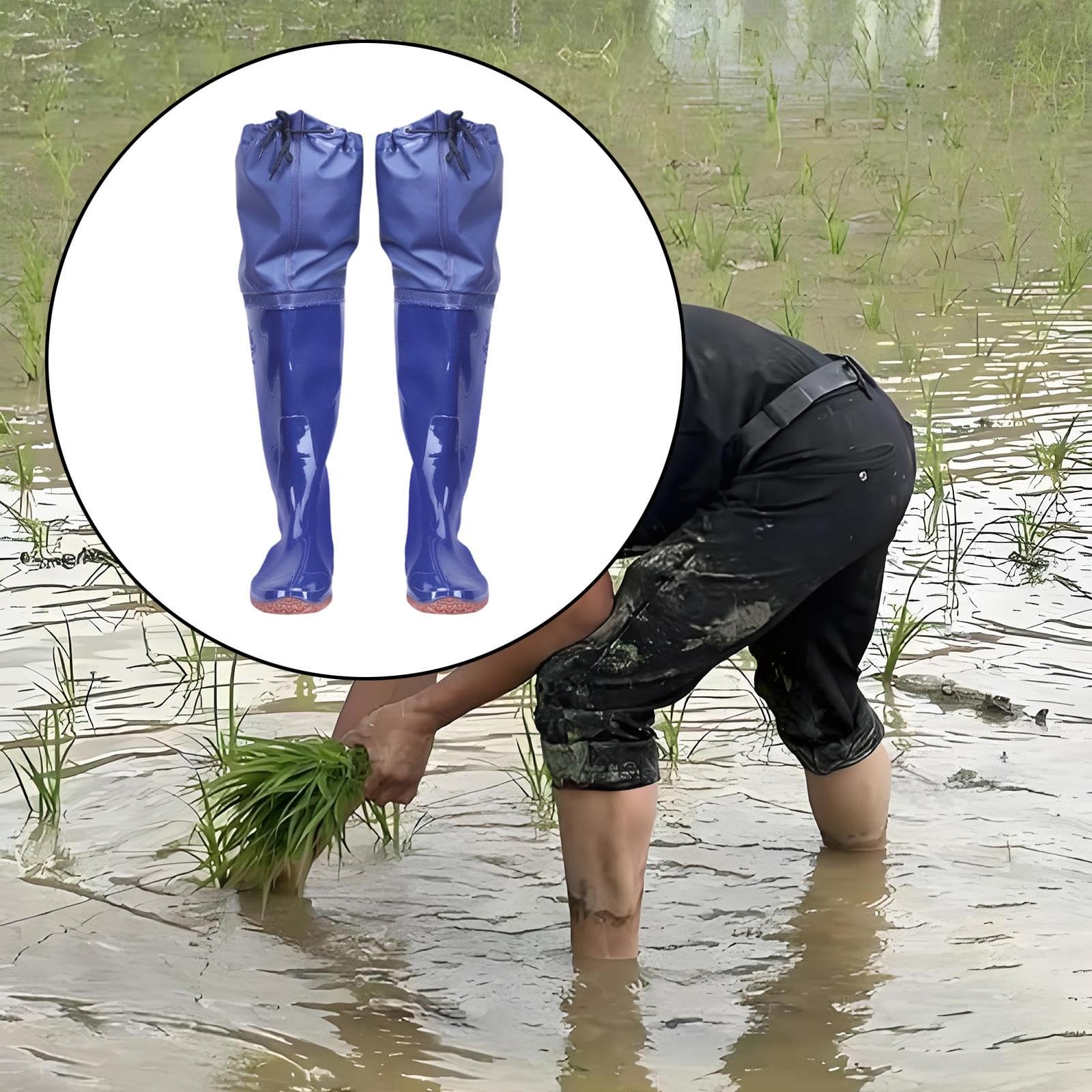 Stivali Da Pesca Impermeabili per Adulti, Altezza 60 Cm, in PVC, per Immersioni