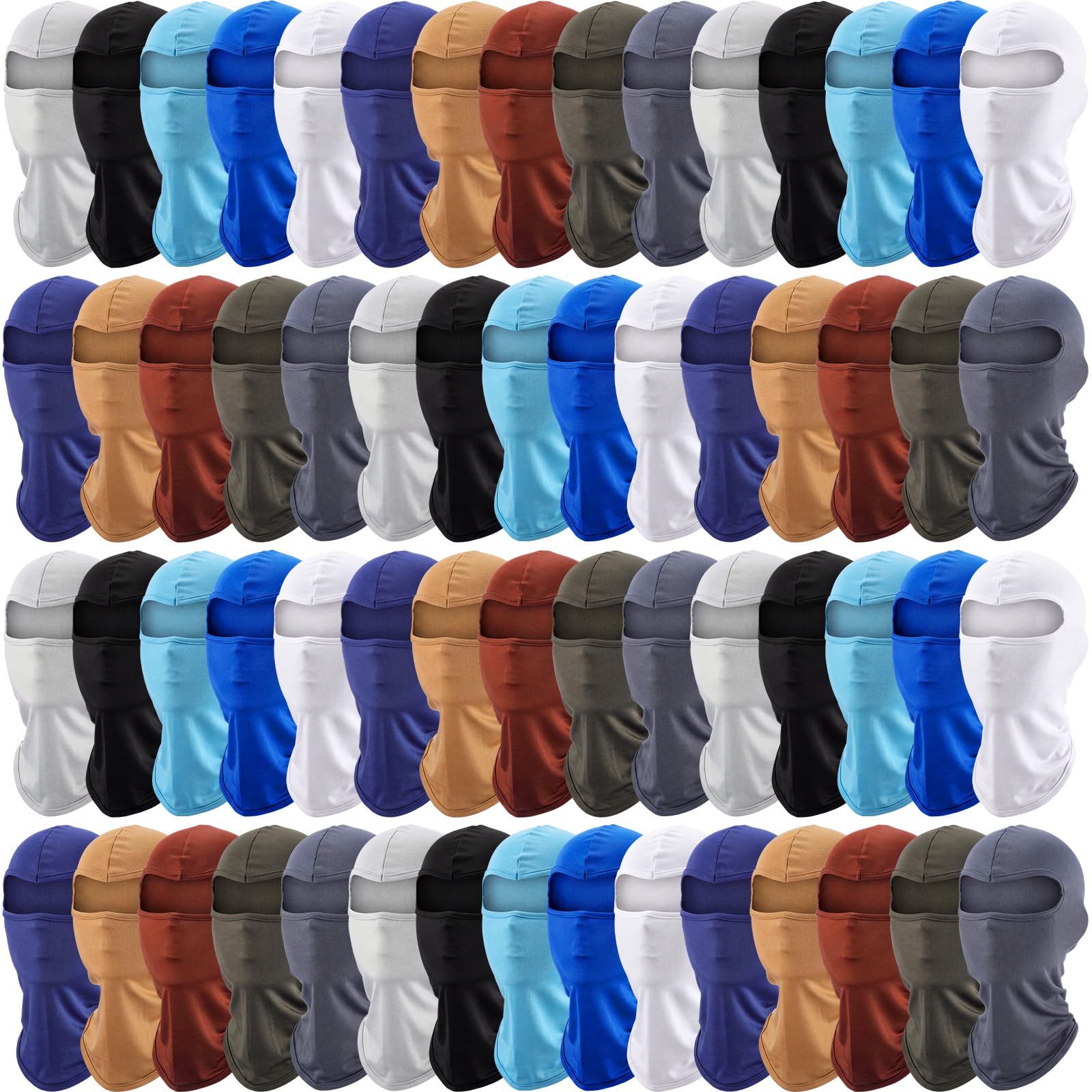Vicenpal 60pcs Balaclava Face Mask Bulk for Men Breathable Ski Mask