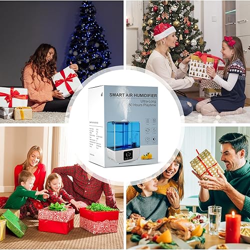 Miniatura 7 de Humidificadores para dormitorio, humidificadores de niebla fría para plantas de bebé de habitación grande, mini humidificador pequeño 5L aceite