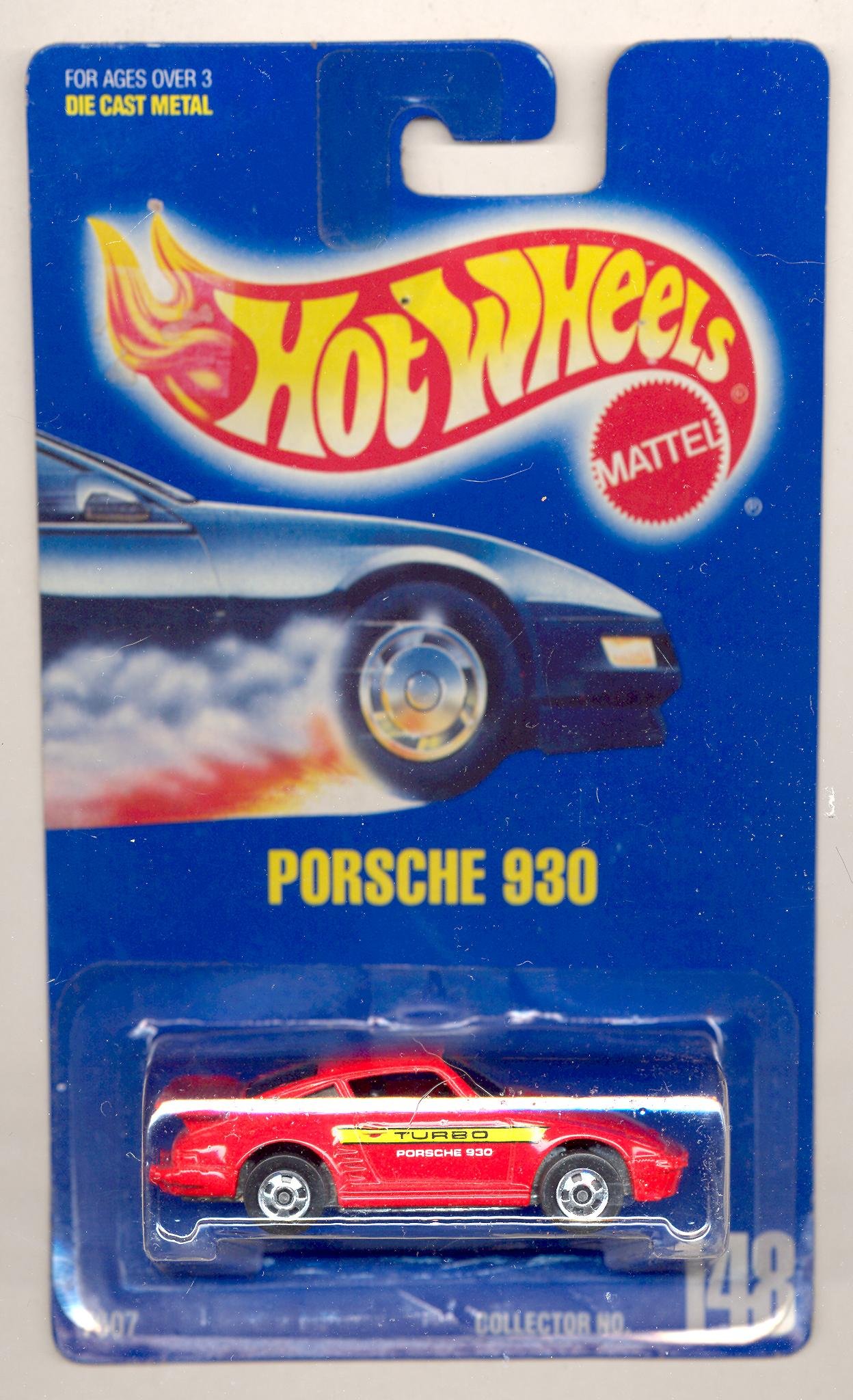 Amazon.com: Hot Wheels Mattel Porsche 930 148 Blue Card 1991