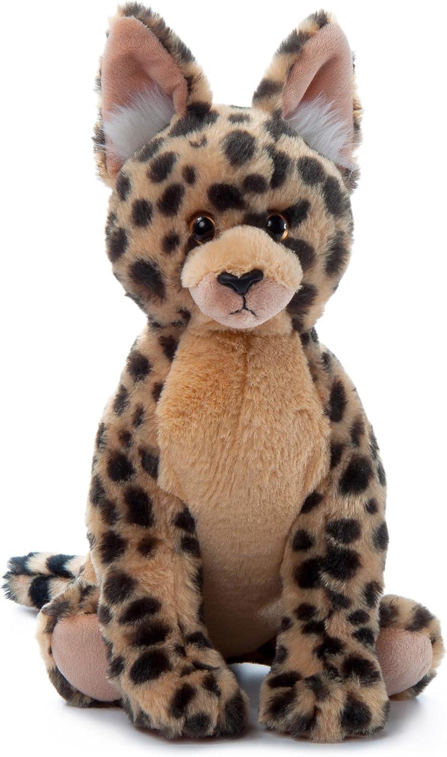 The Petting Zoo Serval Stuffed Animal Plushie, Gifts for Kids, Wild Onez Zoo Animals, Serval Plush Toy 12 inches