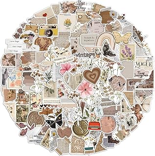 Pack of 50 - Mixed Vintage Stickers - Retro Stickers for Scrapbooks, Laptops, Guitars, Phones, Pads, Skateboards, Bicycle Price In India