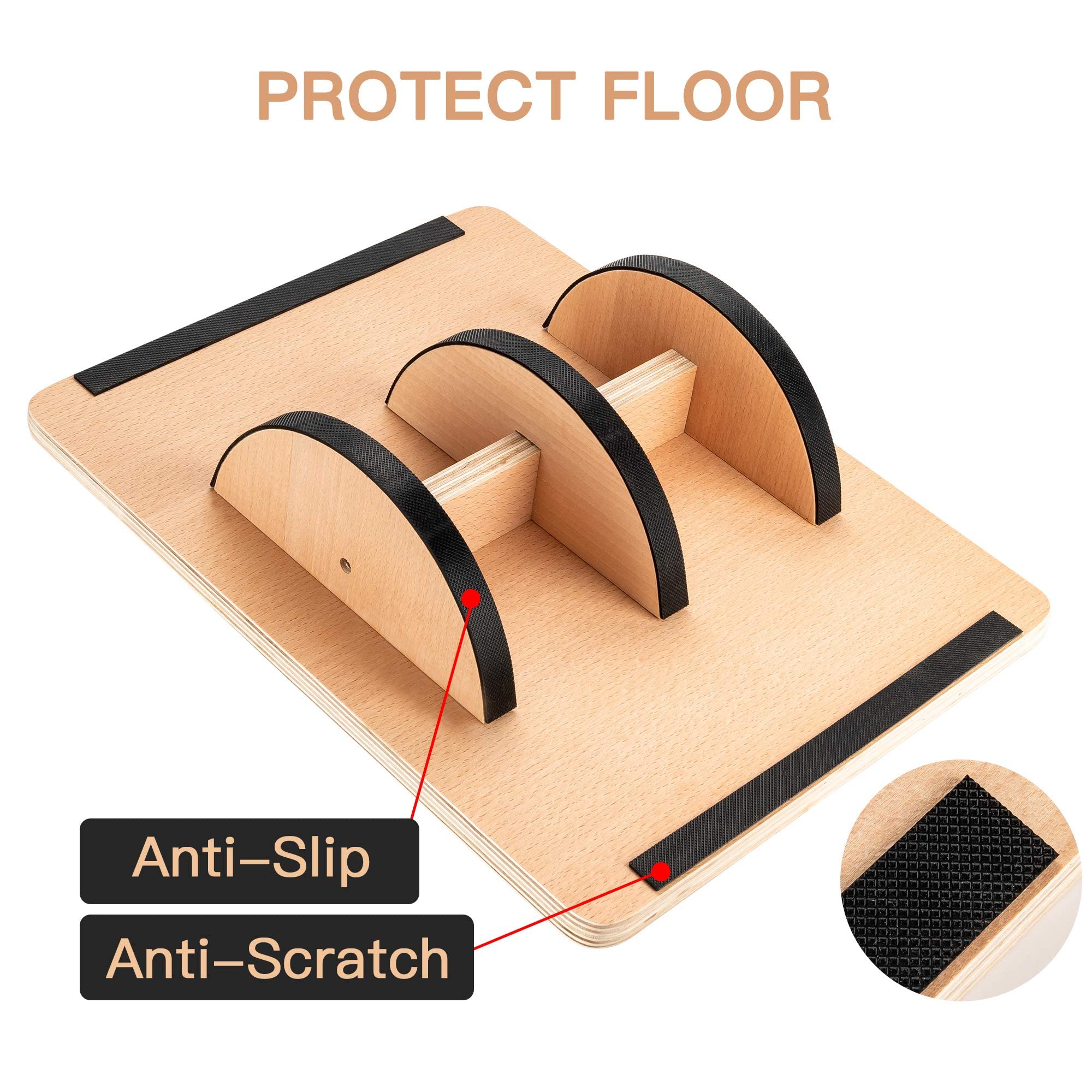 PACEARTH Professional Wooden Balance Board for Balance Training, Rocker