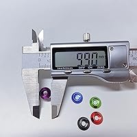 Vista 6 de [60 piezas] Arandelas de avellanado de copa de cono M3, aleación de aluminio anodizado, juntas de arandelas de cabeza, cuña de taza para tornillo