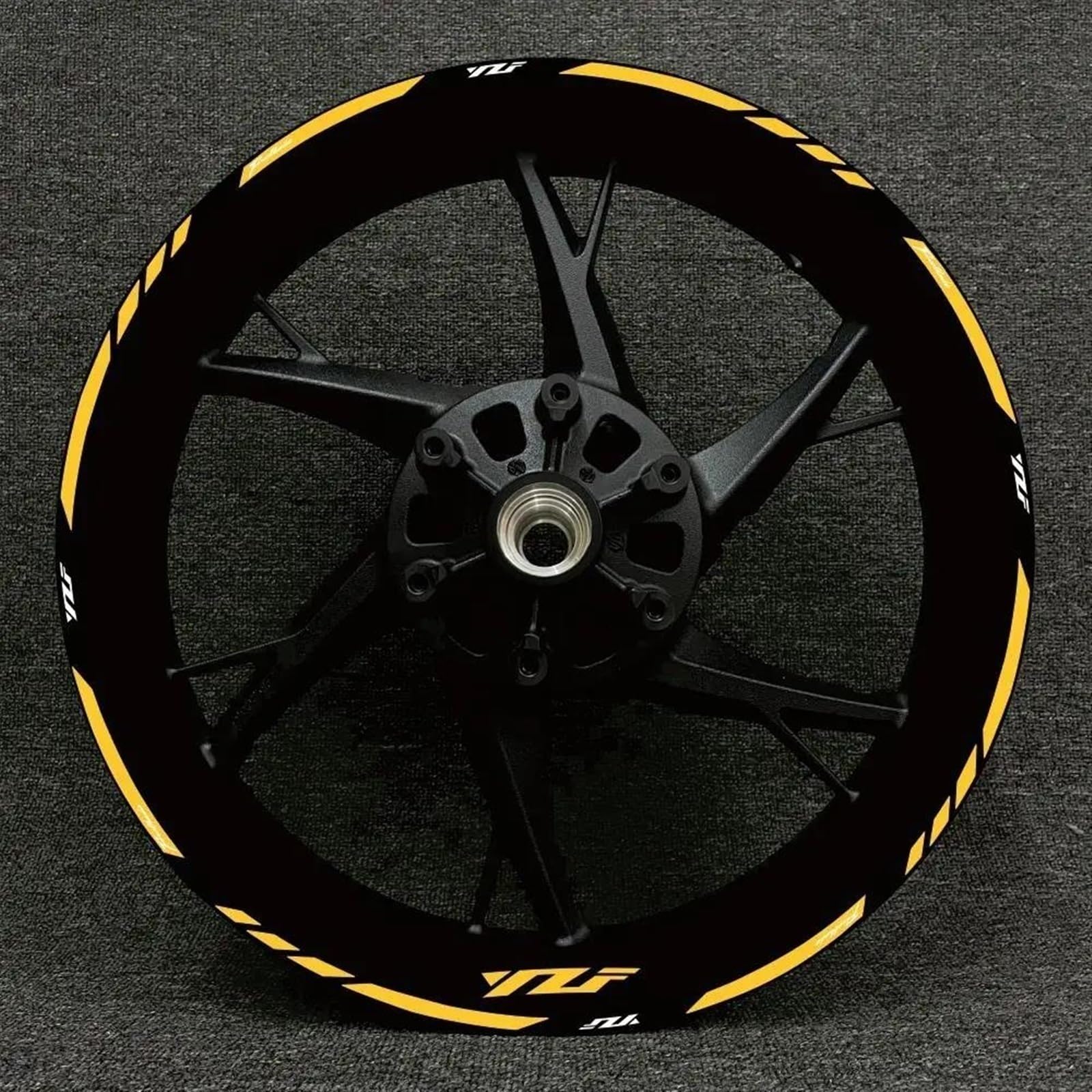 Motorcycle Reflective Wheel Stickers Rim Decal for Yamaha R1 R15 R125 R6 R7 MT-09 MT09 MT07 MT10 for Tracer(Color1)