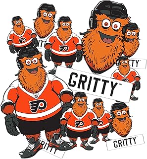 Desert Cactus Philadelphia Flyers Sticker Gritty Mascot NHL Team National Hockey League Vinyl Decal Laptop Water Bottle Car Scrapbook (Type 1 Mascot)