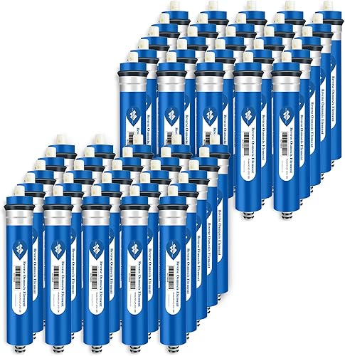 Miniatura 43 de Membrane Solutions Membrana de ósmosis inversa 50 GPD de 11.75 x 1.75 pulgadas de repuesto de filtro de agua de membrana RO para debajo