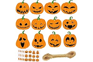 JULBEAR Halloween Sticker Tags for Goodie Bags