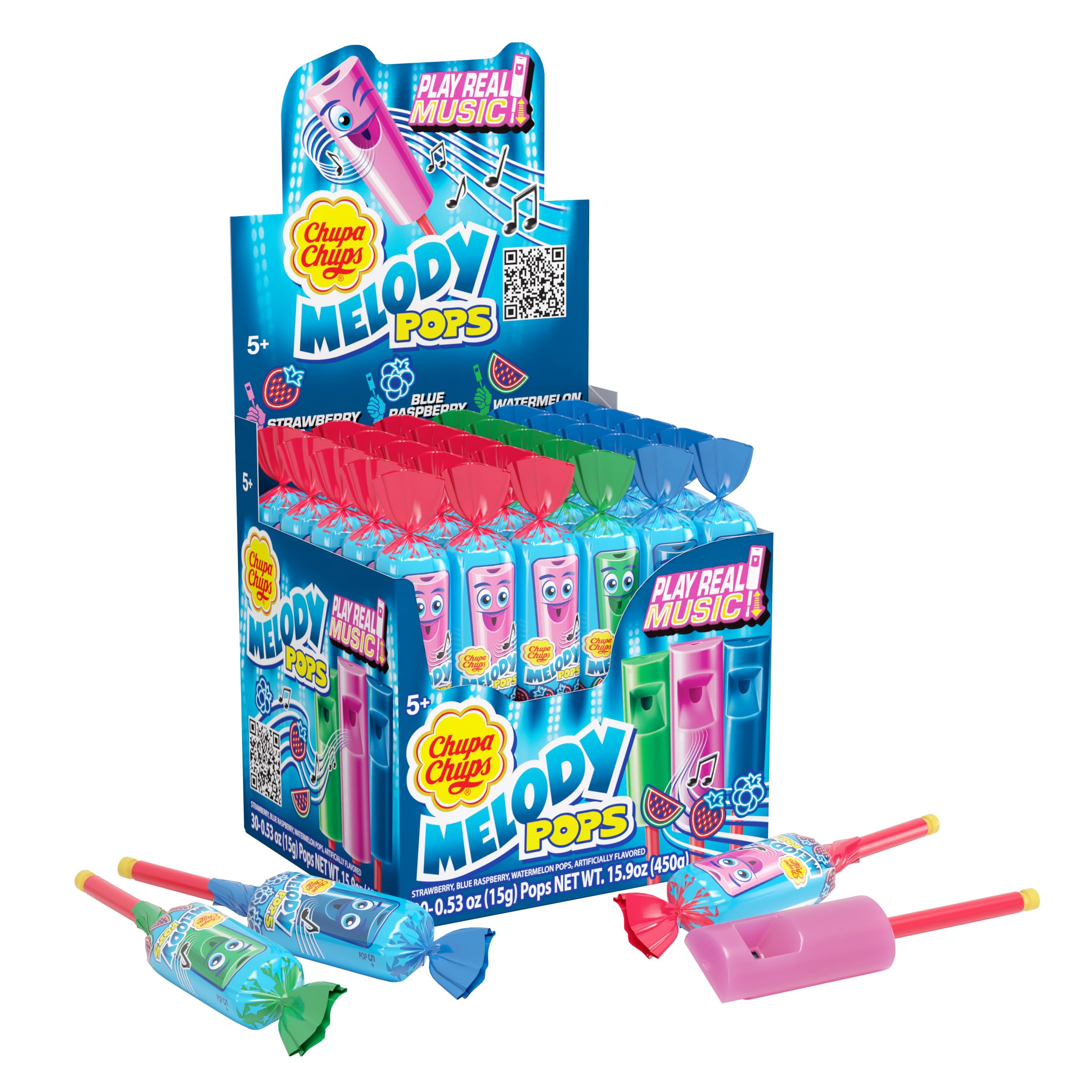 Amazon.com : Chupa Chups Melody Pops, Assorted Flavors, Whistle