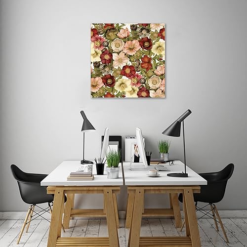 Miniatura 6 de Jaxson Rea "Vintage Petals Pattern I Gallery Wrapped Canvas by Katie Pertiet, 30" x 30"
